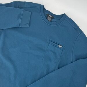 5.11 Tactical Mens XL Teal Blue Crewneck Sweatshirt Fleece Lined Pocket Pullover